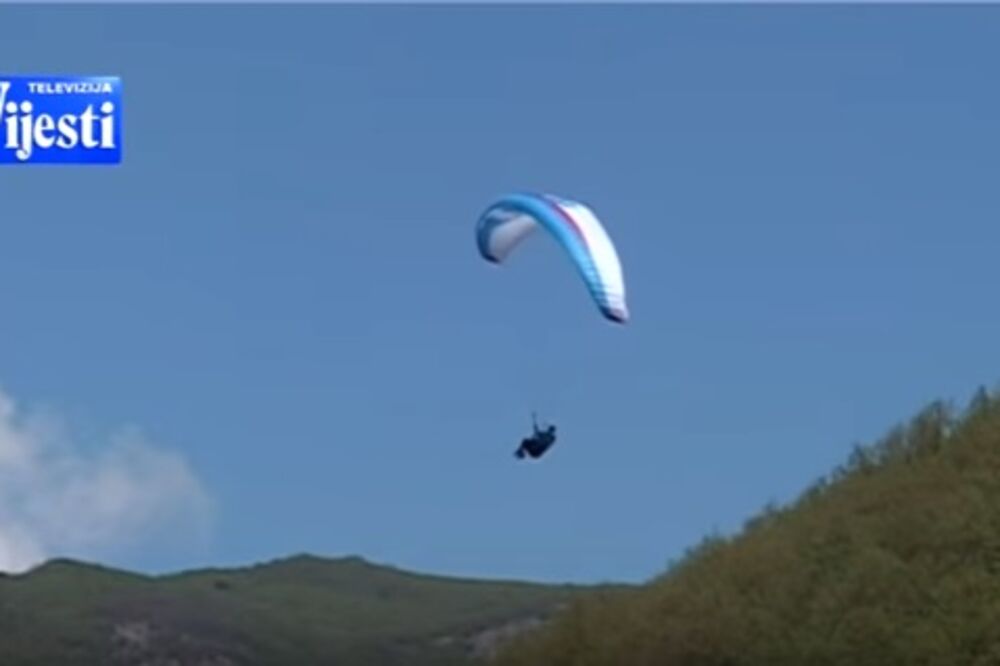 paraglajding, Foto: TV Vijesti screenshot