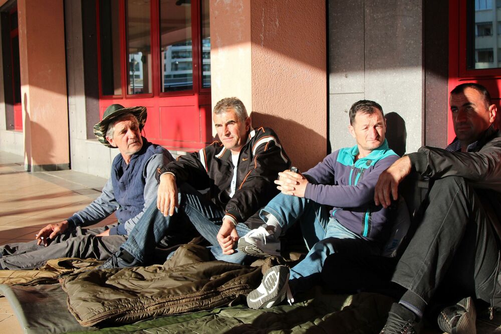 radnici Željezara štrajk, Foto: Filip Roganović