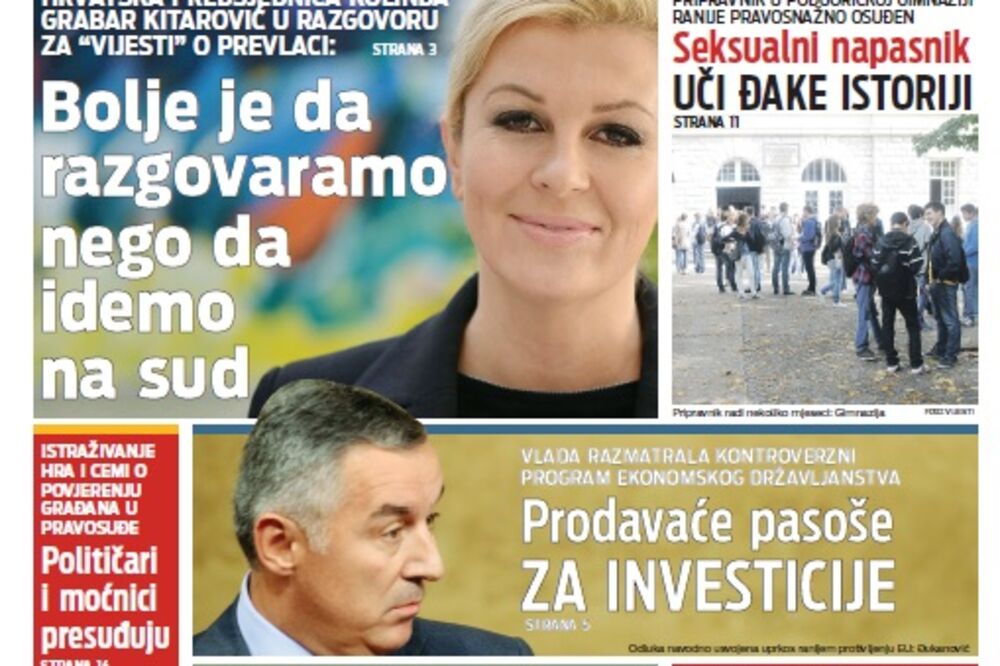 Naslovna 6.6., Foto: Vijesti