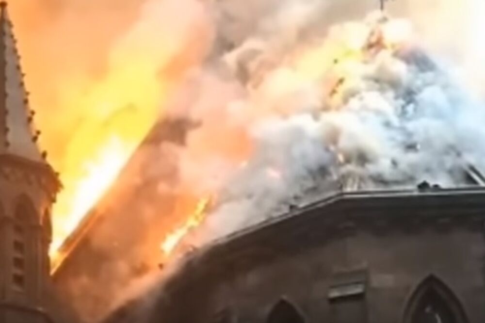 Požar, crkva Svetog Save, Njujork, Foto: Screenshot (YouTube)