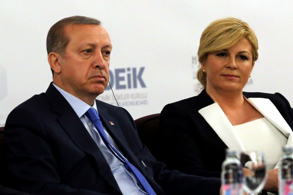 Tajip Erdogan, Kolinda Grabar Kitarović, Foto: Beta-AP