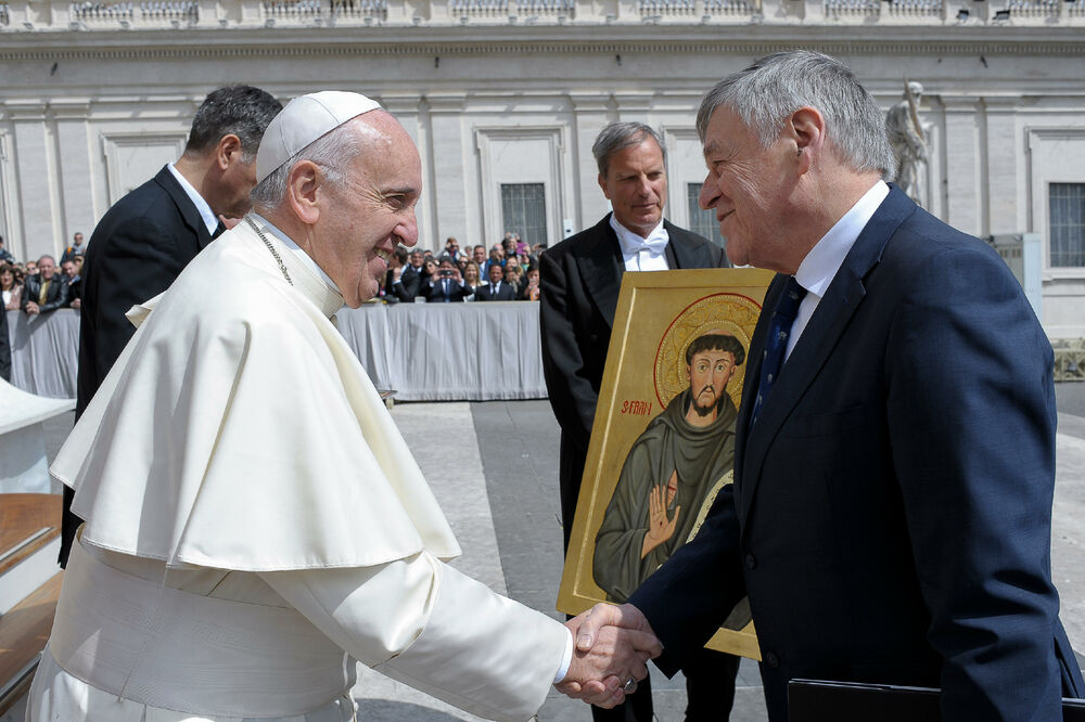 princ Nikola, papa Franjo, Foto: MVPEI