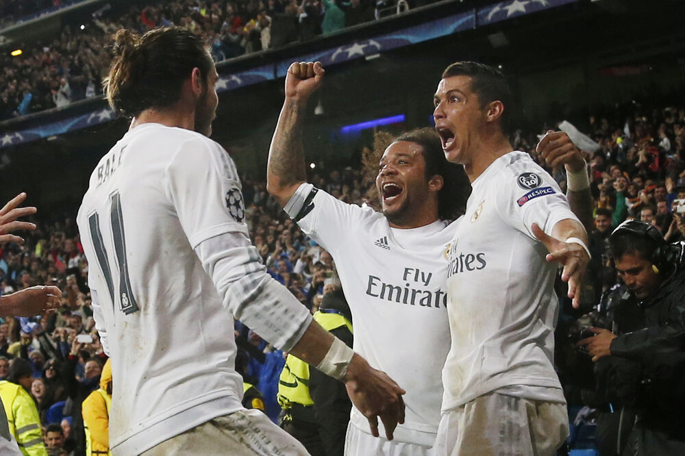 Garet Bejl, Kristijano Ronaldo i Marselo, Foto: Reuters
