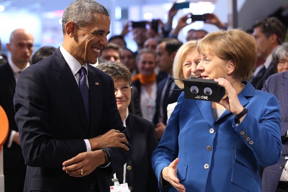 Barak Obama, Angela Merkel, Foto: Beta-AP