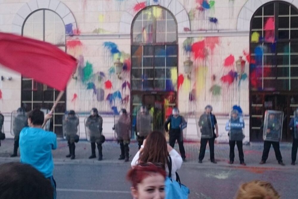 Skoplje protest, Foto: Twitter.com