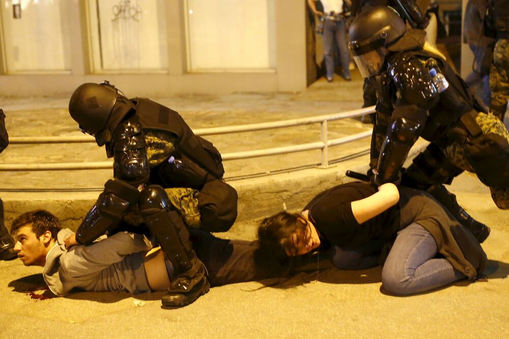 Makedonija, protest, Foto: Reuters