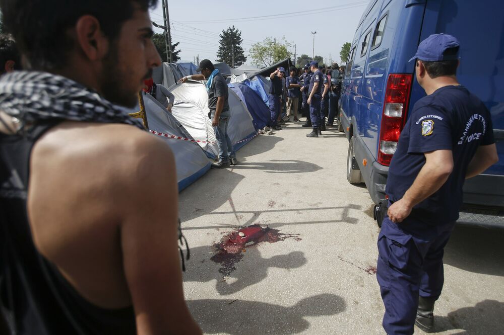 Idomeni, izbjeglice, policija, Foto: Reuters