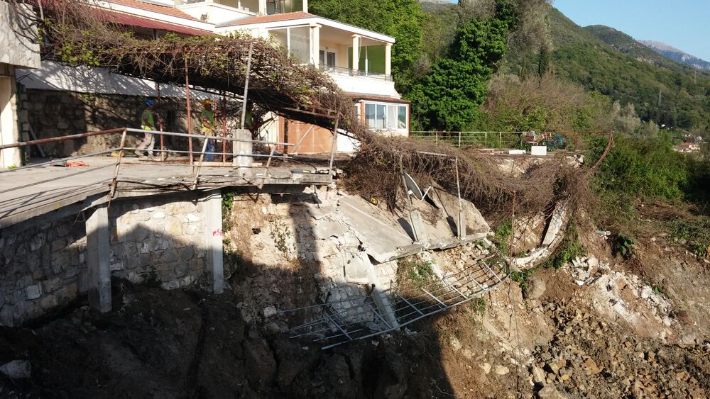 Donja Lastva, klizište