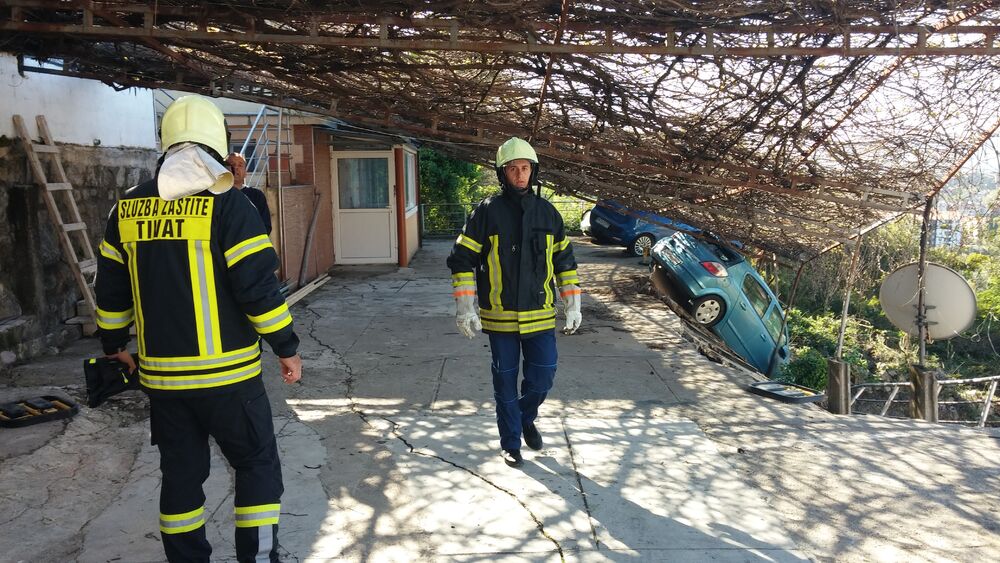 Donja Lastva, klizište