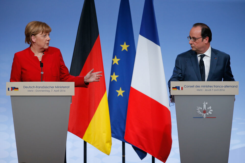 Angela Merkel, Franosa Oland, Foto: Reuters