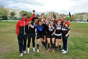 Ženska ragbi reprezentacija na turniru u Splitu