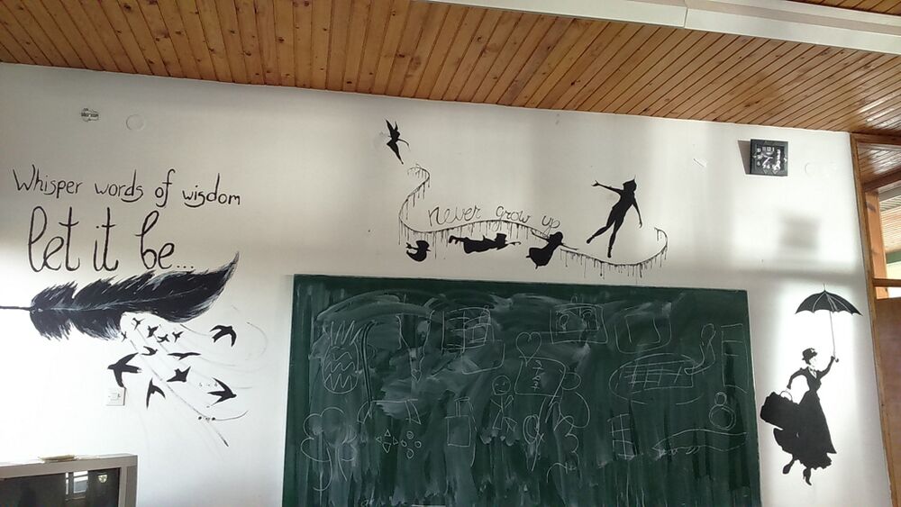 Gimnazija Stojan Cerović murali