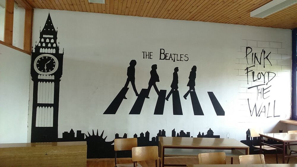 Gimnazija Stojan Cerović murali