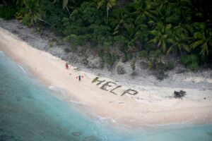 Tri dana na pustom ostrvu: Spasilo ih "HELP" na pijesku