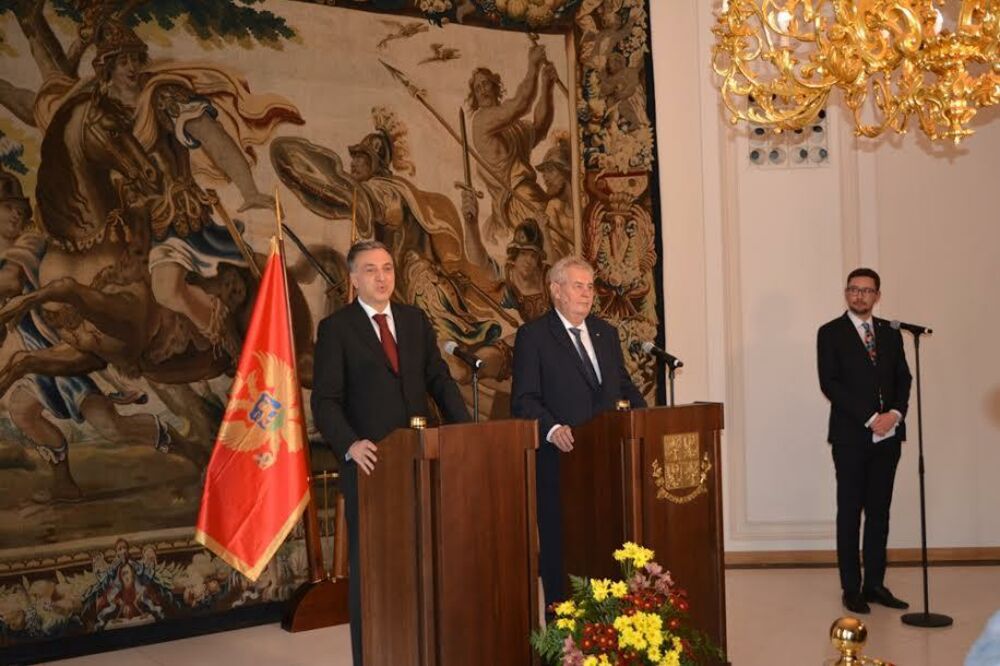 Filip Vujanović, Miloš Zeman, Foto: Kabinet predsjednika Crne Gore