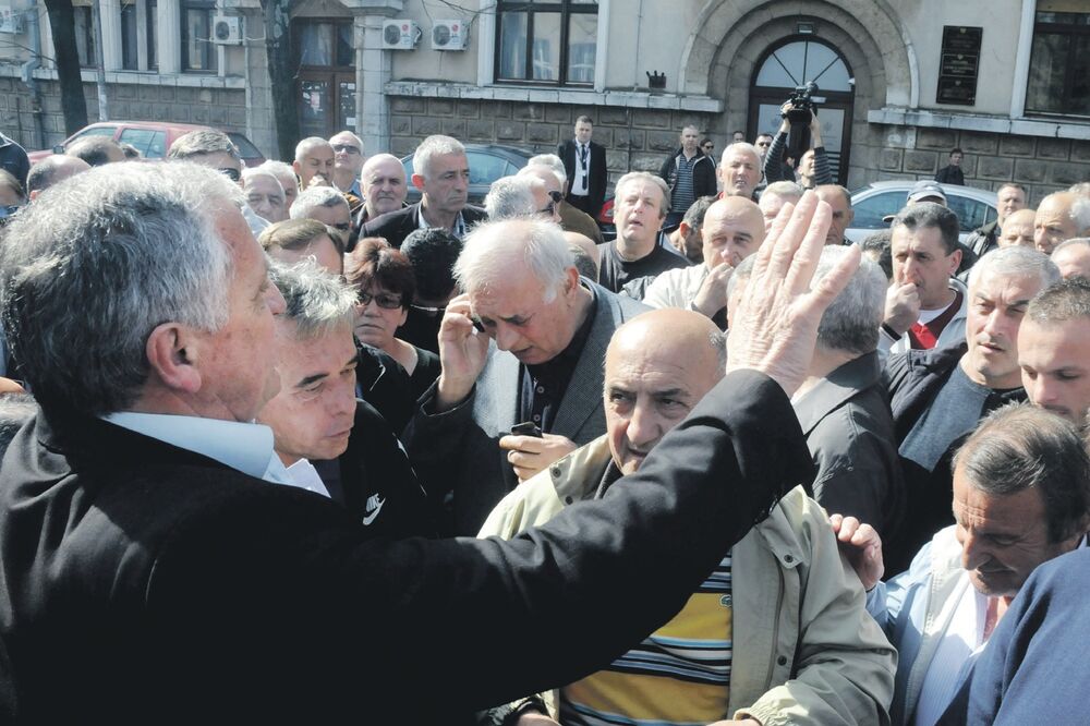 protest penzionera KAP-a, Foto: Luka Zeković