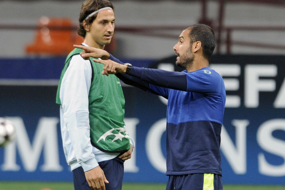 Zlatan Ibrahimović i Pep Gvardiola, Foto: Independent.co.uk
