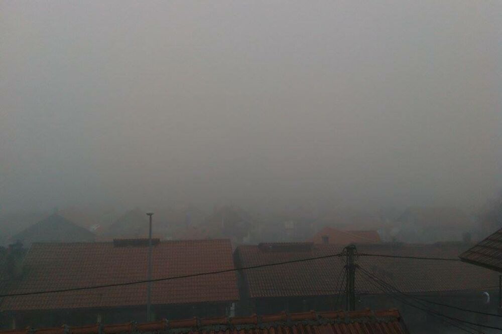Pljevlja, magla, Foto: Čitalac reporter
