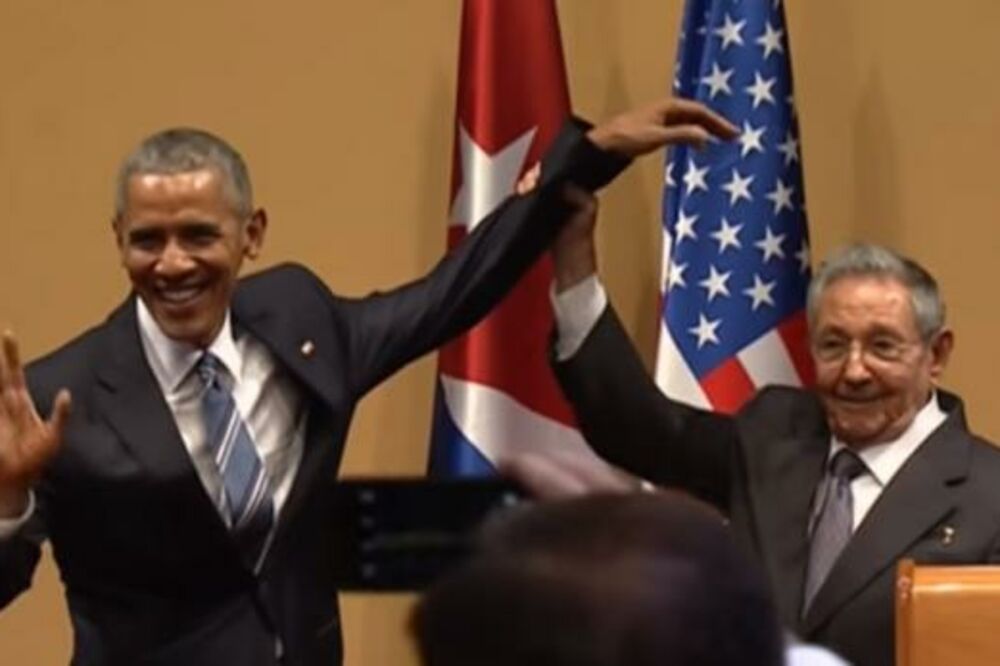 Barak Obama, Raul Kastro, Foto: Screenshot