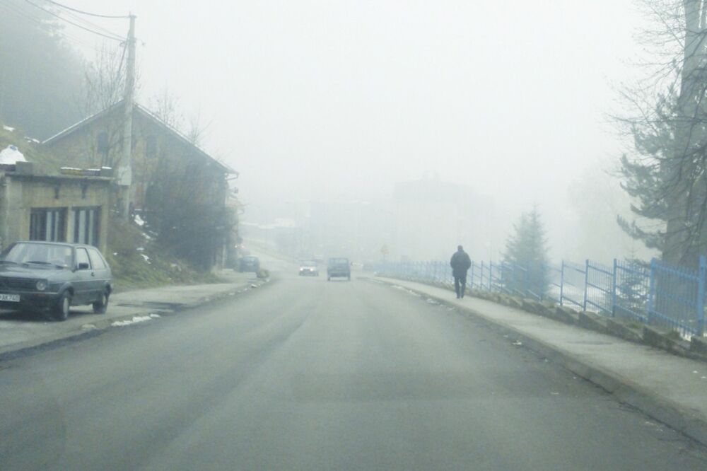 Pljevlja, dim, smog, Foto: Goran Malidžan