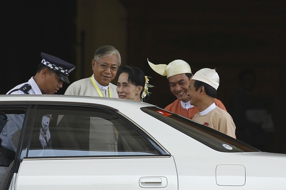 Htin Kjava, Aung San Su Ći, Foto: Reuters