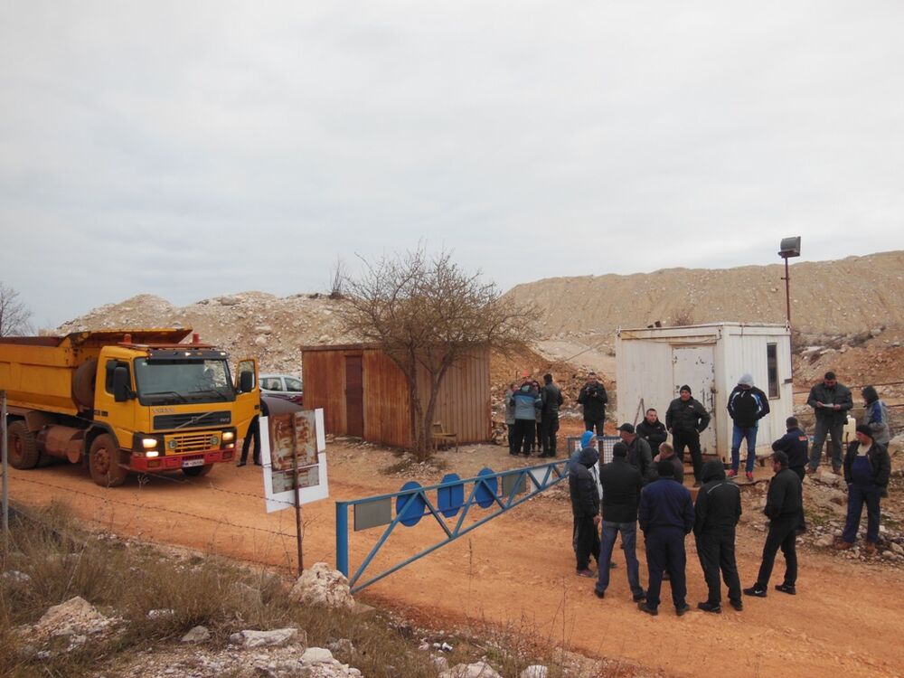 Radinici Boksita, protest