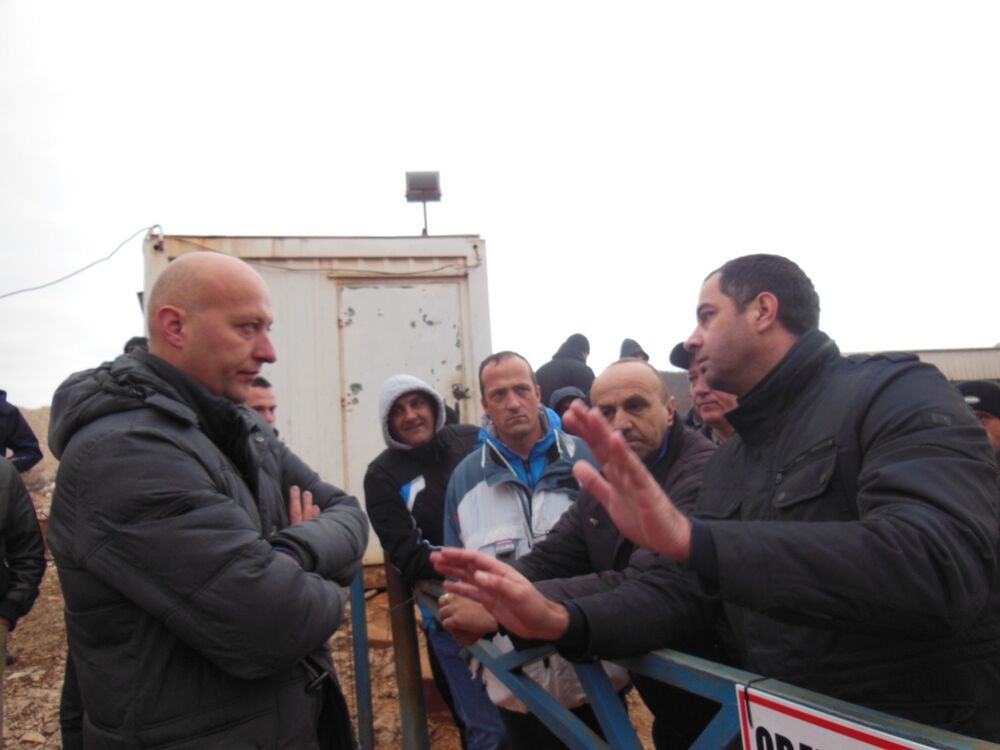 Radinici Boksita, protest