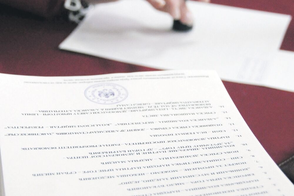 glasački listić, Foto: Arhiva Vijesti