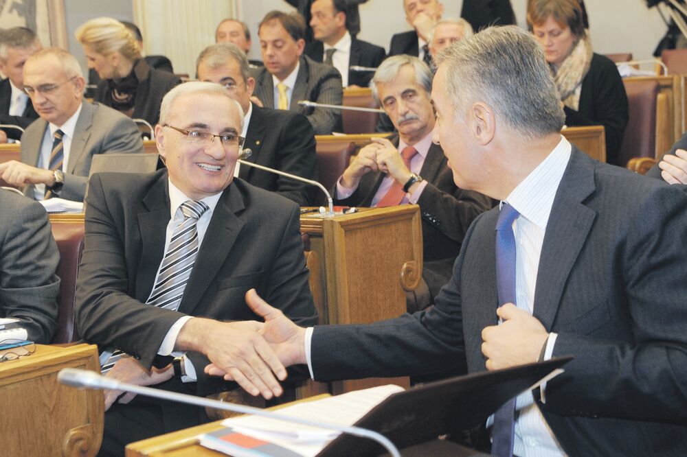 MIlo Đukanović i Tarzan Milošević, Foto: Savo Prelević