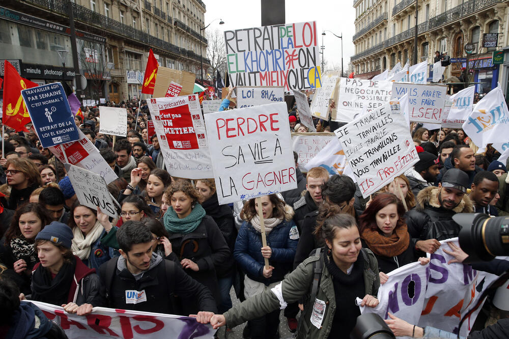Francuska, protest, Foto: Beta-AP