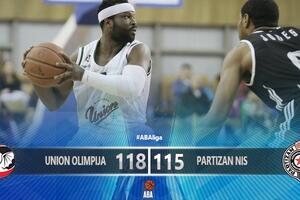 Olimpija nakon četiri produžetka savladala Partizan