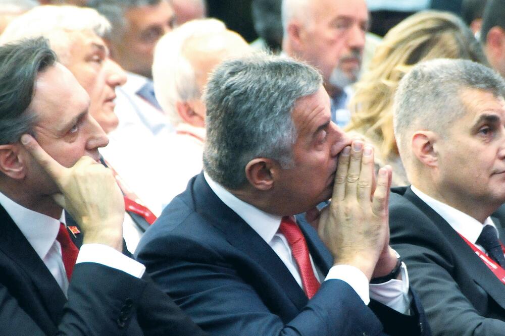 Ranko Krivokapić, Milo Đukanović, Ivan Brajović, Foto: Savo Prelević