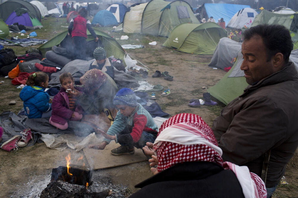 Idomeni, izbjeglice, Foto: Beta-AP