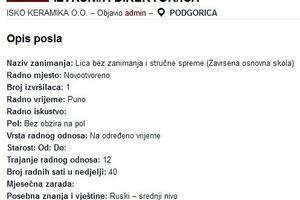 Traže direktora bez škole, sa znanjem ukrajinskog jezika