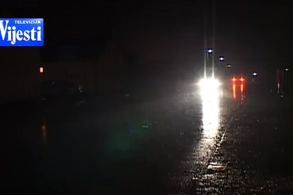 Ulica u mraku, Nikšić, Foto: Screenshot(TvVijesti)