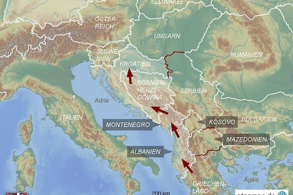 Izbjeglička ruta Crna Gora, Foto: N-TV