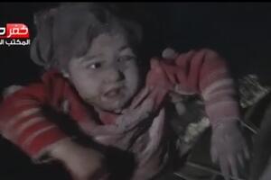 Sirija: Djevojčica nakon šest sati izvučena iz ruševina