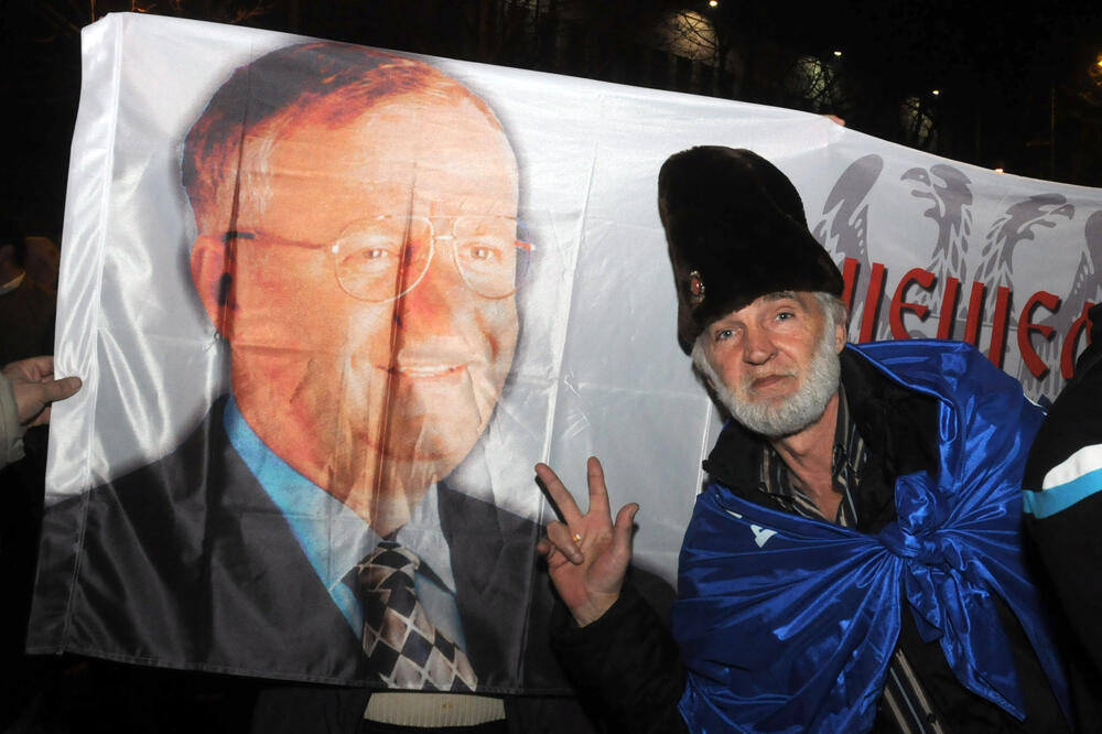 Demokratski front protest, Živko Tošković, Foto: Luka Zeković