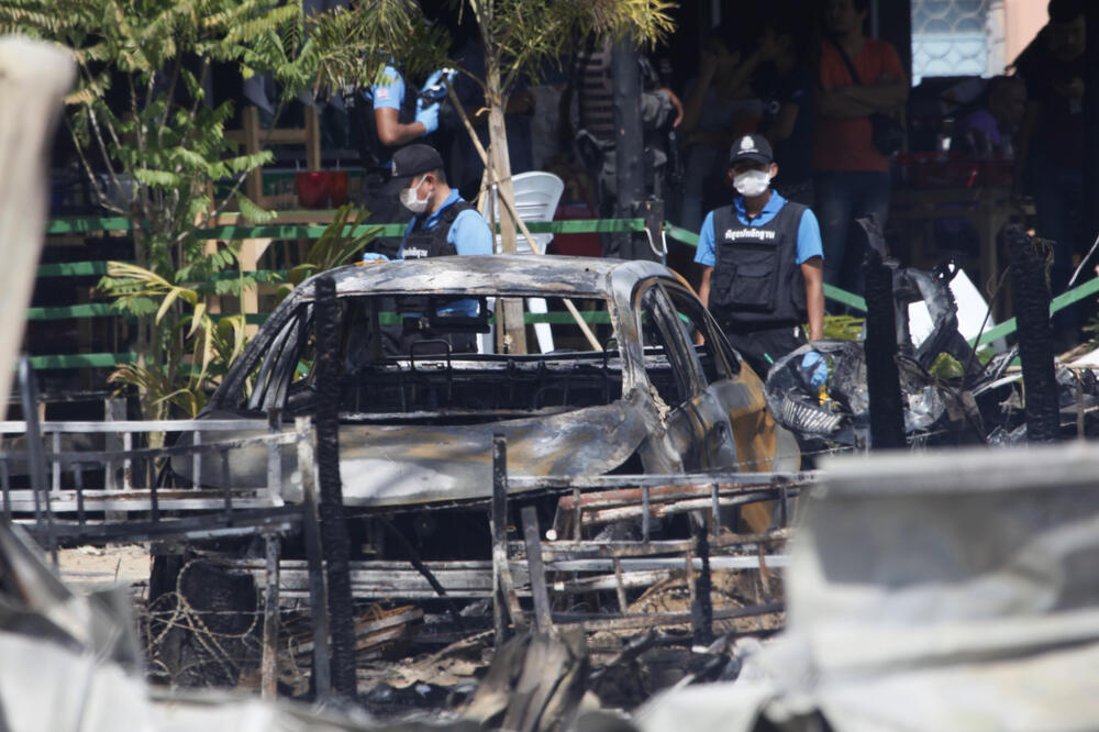Tajland, eksplozija automobila bombe, Foto: Beta-AP