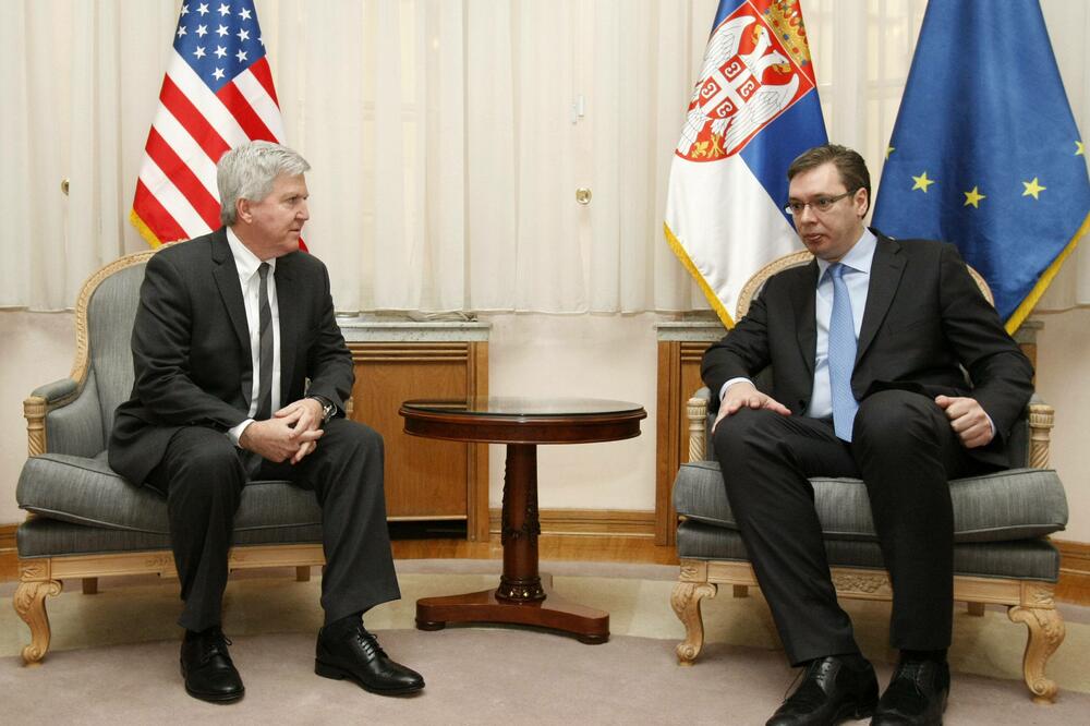 Kajl Skot, Aleksandar Vučić, Foto: Beta-AP