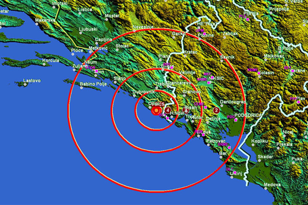 Zemljotres, Foto: Zavod za hidrometeorologiju i seizmologiju