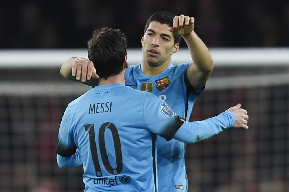 Lionel Mesi i Luis Suares, Foto: Reuters