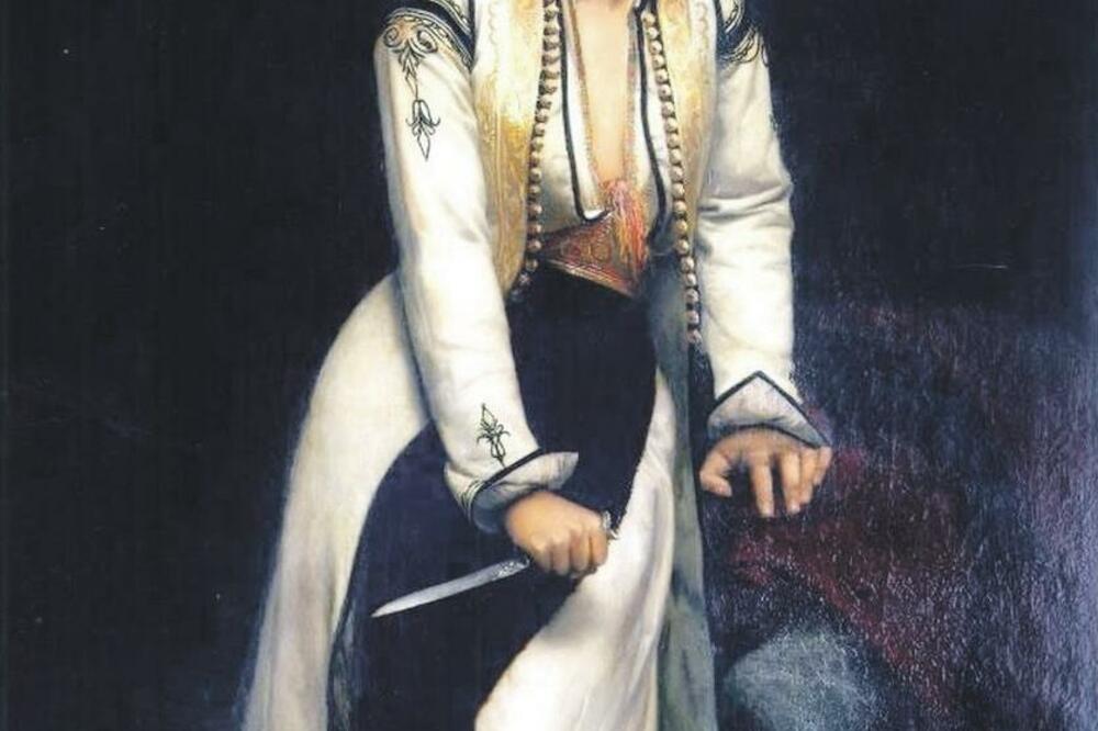 Vlaho Bukovac, Crnogorka na obrani 1878. (Novine), Foto: Feecha.com