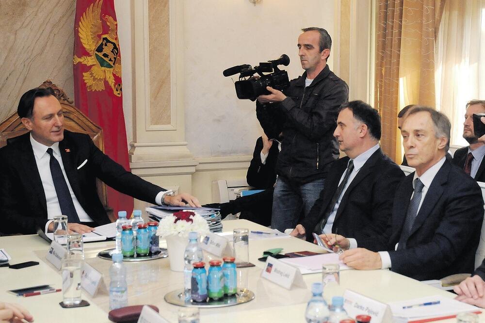 Ranko Krivokapić, Srđan Milić, Miodrag Lekić, pregovori, Foto: Luka Zeković