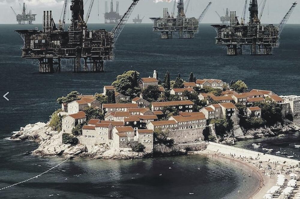 Sveti Stefan, naftne platforme