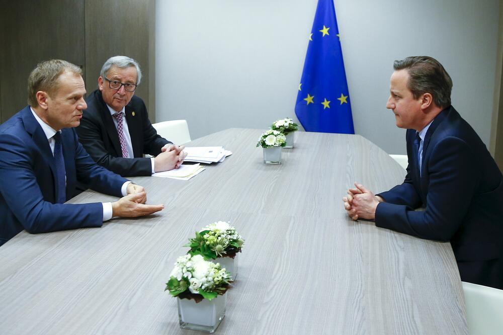 Donald Tusk, Žan Klod Junker, Dejvid Kameron, Foto: Reuters