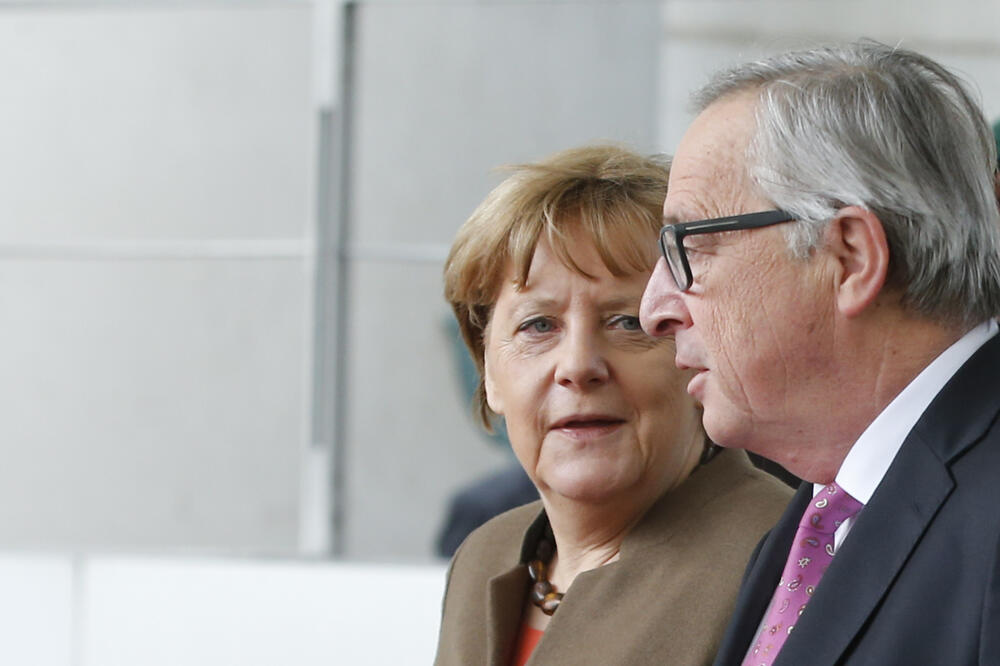 Žan Klod Junker, Angela Merkel, Foto: Reuters