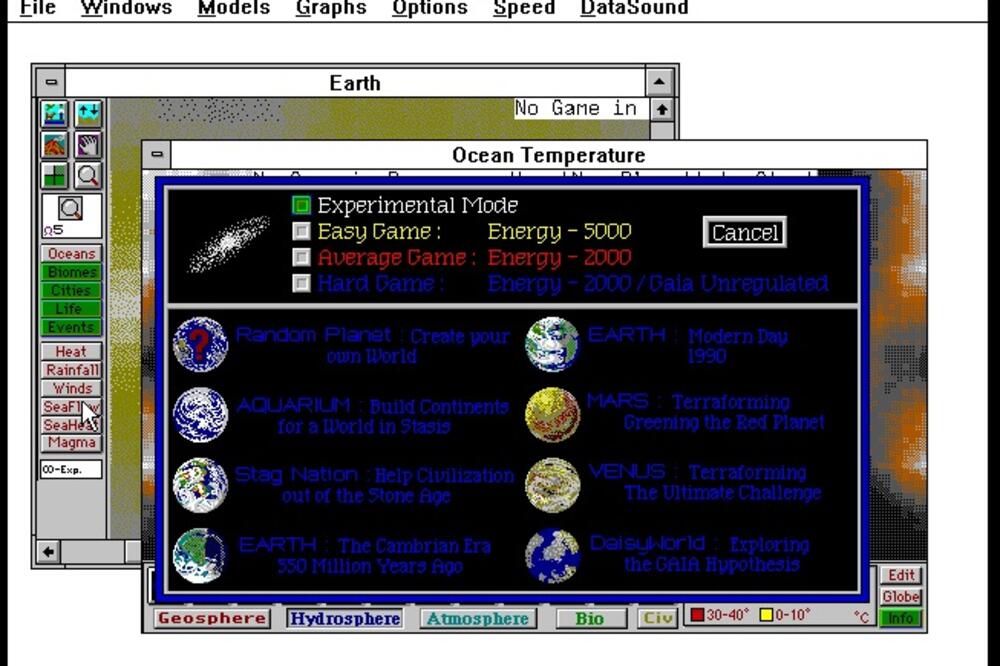 SimEarth, Foto: Screenshot