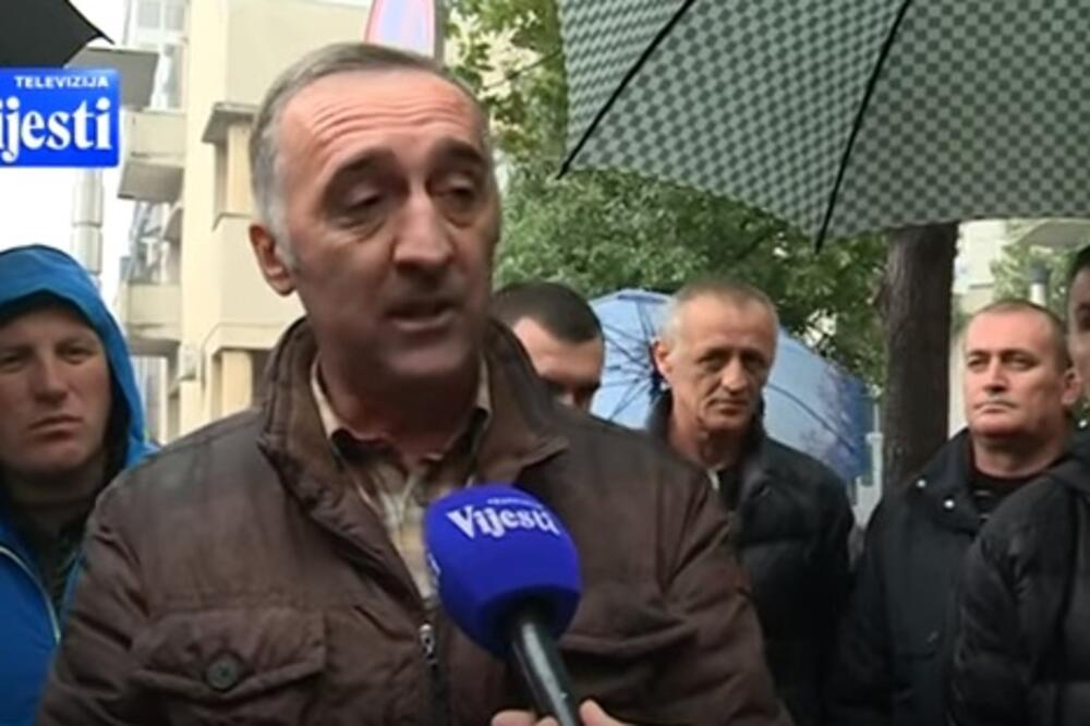 Penzionisani policajci, protest, Foto: Screenshot Tv Vijesti