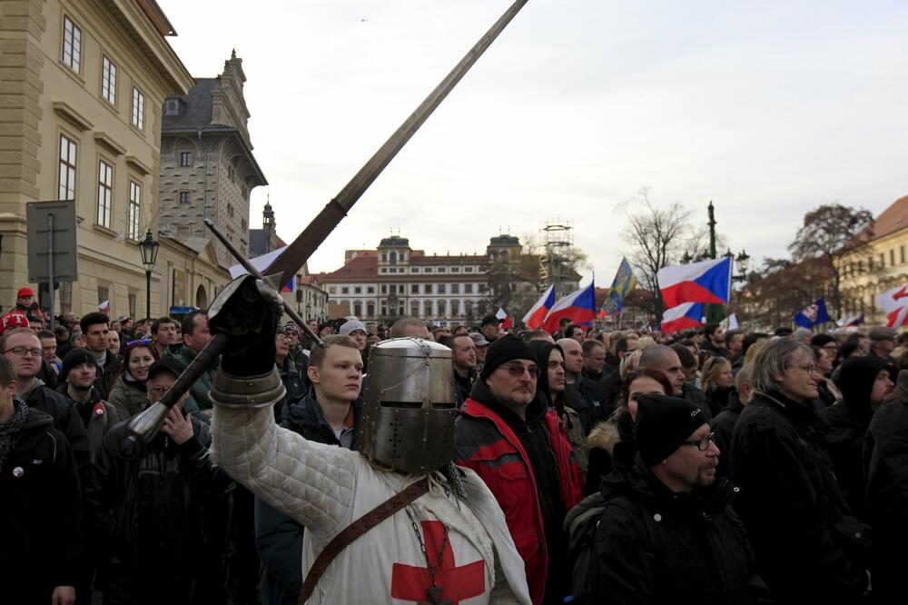 Prag, protest, Foto: Reuters